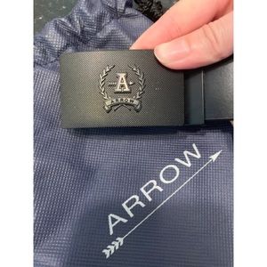 ARROW USA Black & Brown Reversible Leather Belt
